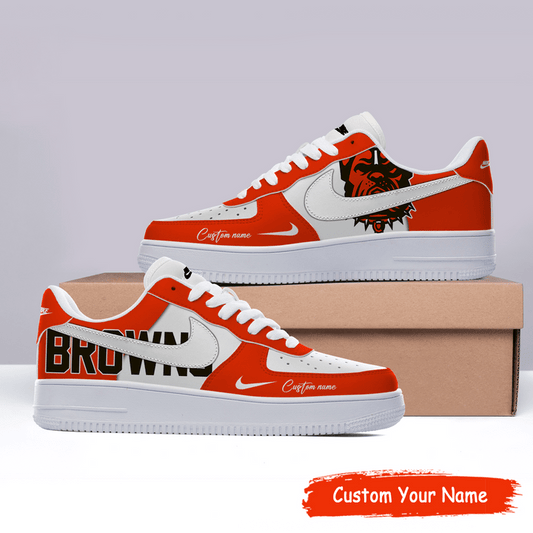 Cleveland Browns Custom Name For Fans Shoes AF1 AZBTAF1000011