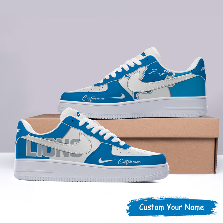 Detroit Lions Custom Name For Fans Shoes AF1 AZBTAF1000004