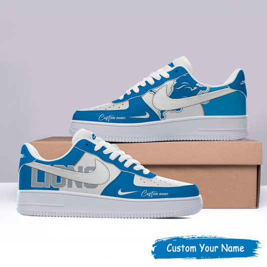 Detroit Lions Custom Name For Fans Shoes AF1 AZBTAF1000004