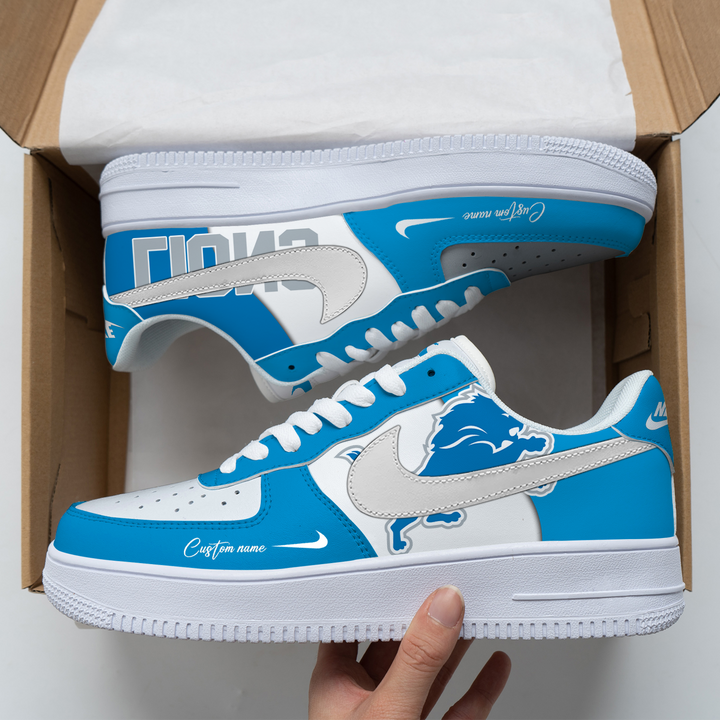 Detroit Lions Custom Name For Fans Shoes AF1 AZBTAF1000004