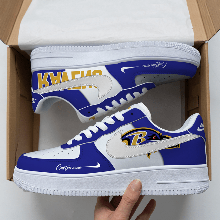 Baltimore Ravens Custom Name For Fans Shoes AF1 AZBTAF1000030