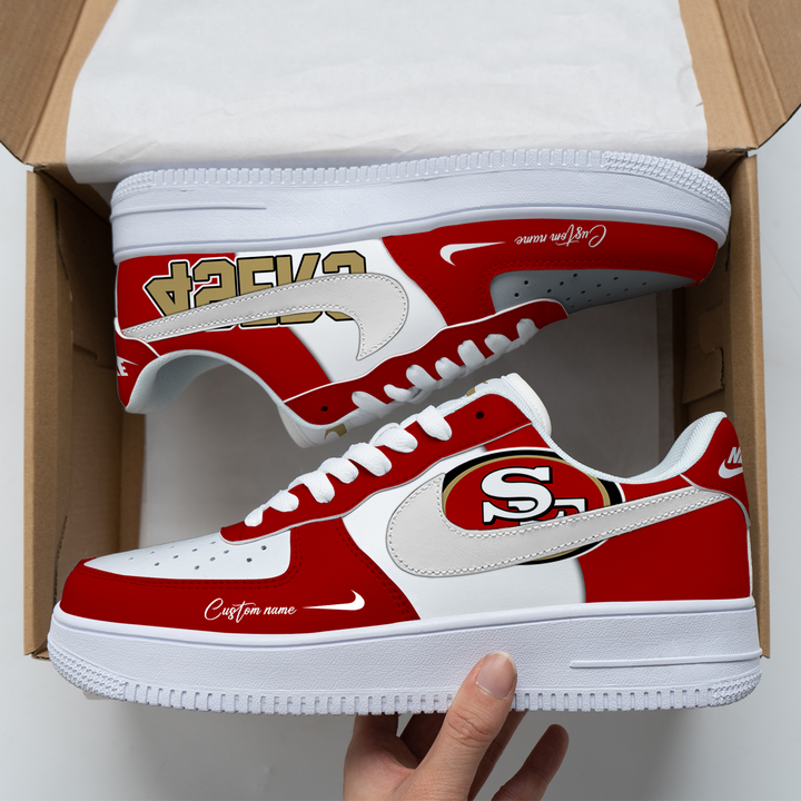 San Francisco 49ers Custom Name For Fans Shoes AF1 AZBTAF1000019