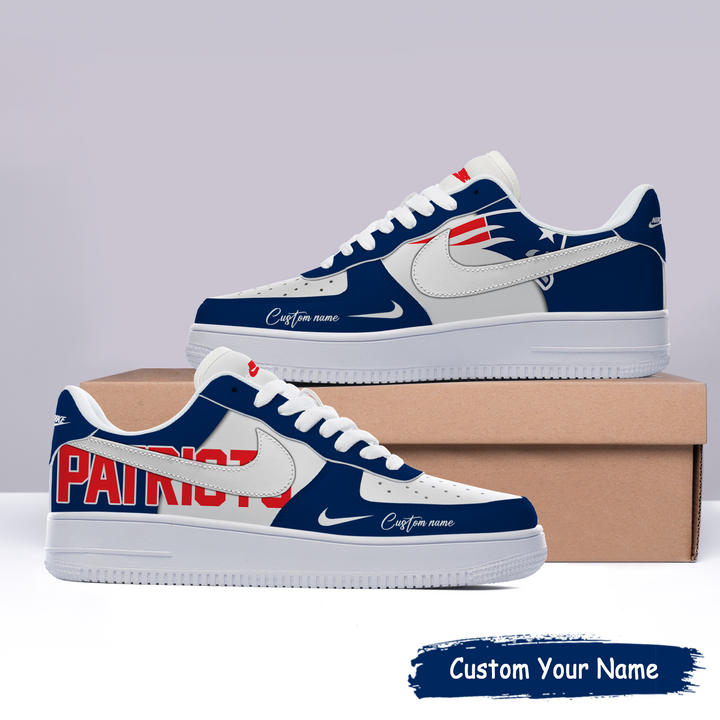 New England Patriots Custom Name For Fans Shoes AF1 AZBTAF1000024