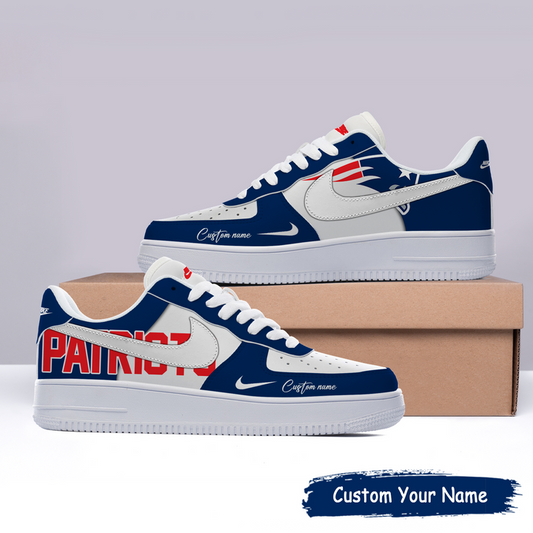 New England Patriots Custom Name For Fans Shoes AF1 AZBTAF1000024
