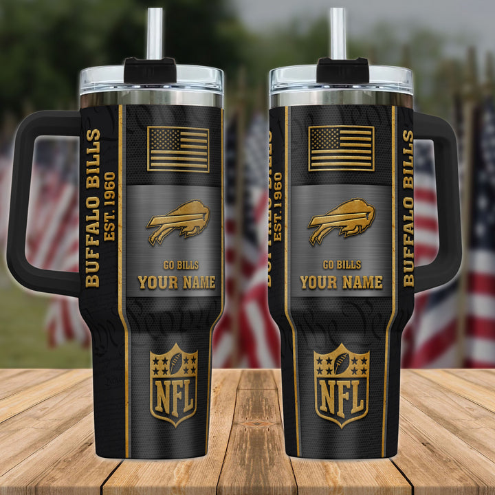 Buffalo Bills Tumbler 40Oz Custom Your Name AZBT40OZ000008