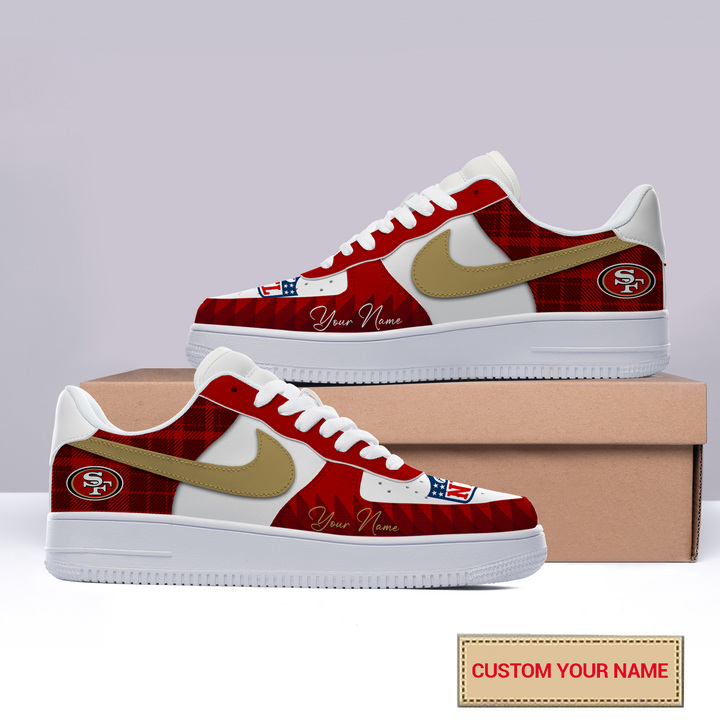 NFL San Francisco 49ers 2024 Logo pattern AF1 Sneaker AZBTAF1000166