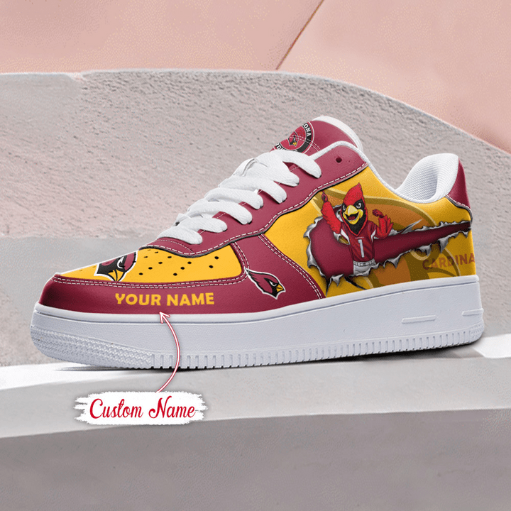 NFL Arizona Cardinals Custom Name Air Force 1 Sneaker AZBTAF1000132