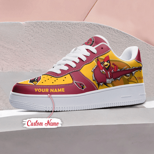 NFL Arizona Cardinals Custom Name Air Force 1 Sneaker AZBTAF1000132
