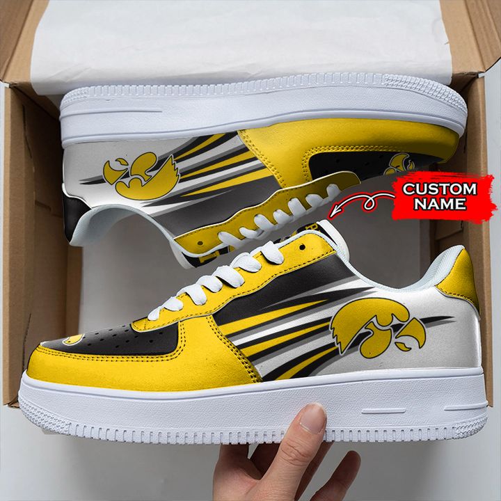 NCAA Iowa Hawkeyes Custom Name Air Force 1 AZBTAF1000123