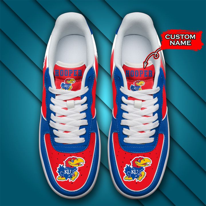 NCAA Kansas Jayhawks Custom Name Air Force 1 AZBTAF1000125