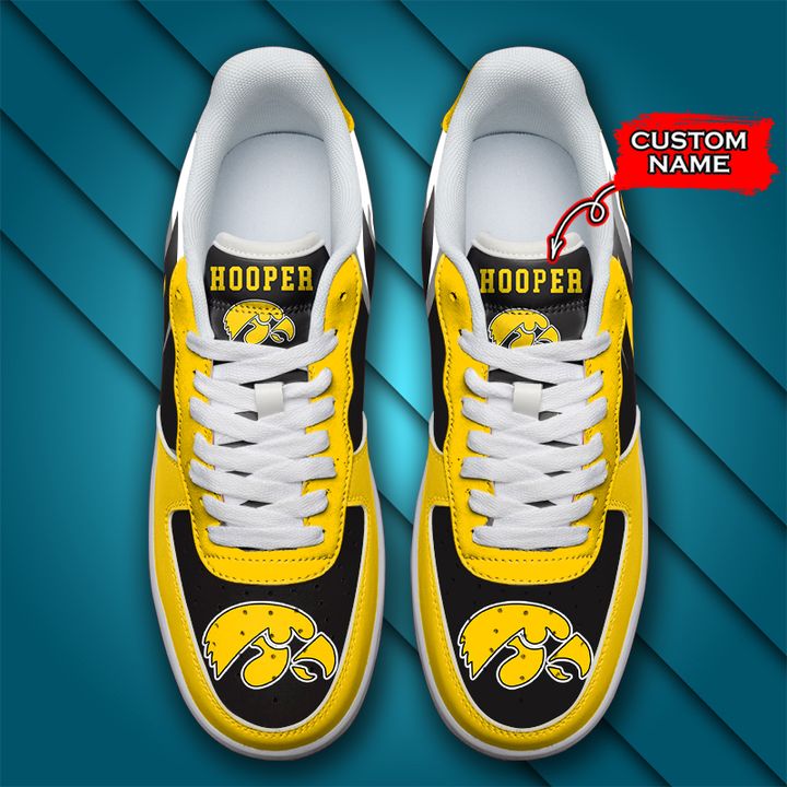 NCAA Iowa Hawkeyes Custom Name Air Force 1 AZBTAF1000123
