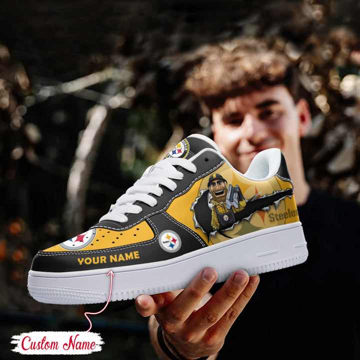 NFL Pittsburgh Steelers Custom Name Air Force 1 AZBTAF1000070