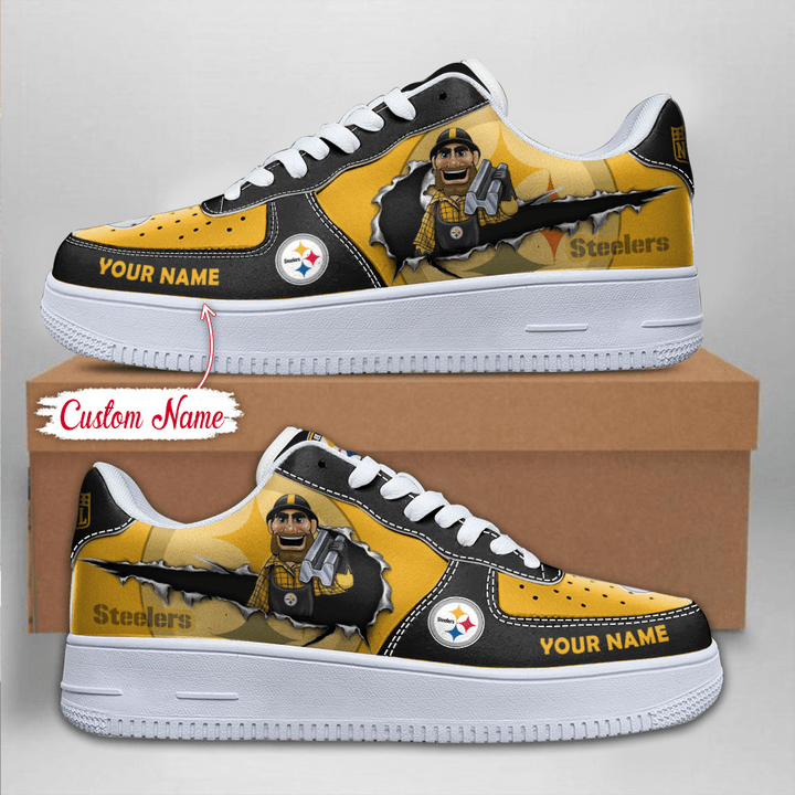 NFL Pittsburgh Steelers Custom Name Air Force 1 AZBTAF1000070