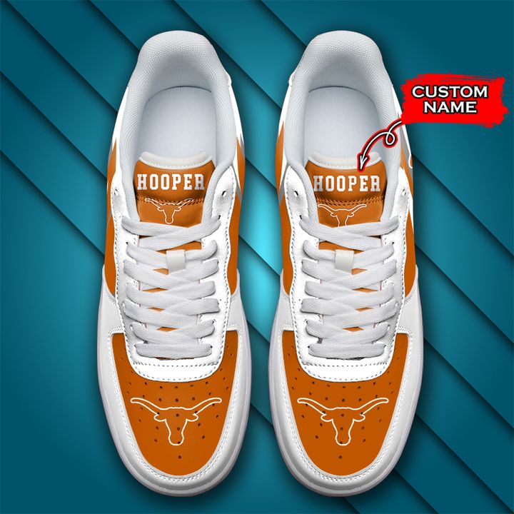 NCAA Texas Longhorns Custom Name Air Force 1 AZBTAF1000130