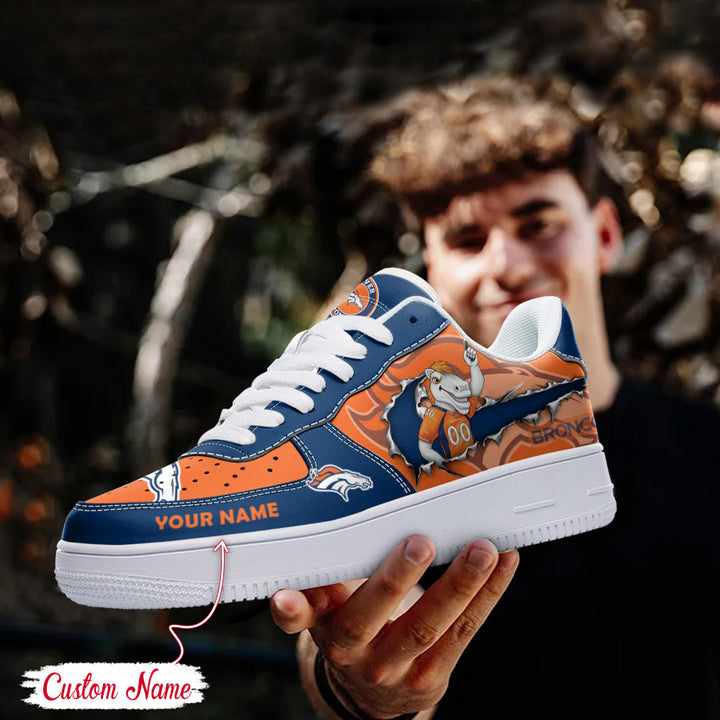 NFL Denver Broncos Custom Name Air Force 1 AZBTAF1000085