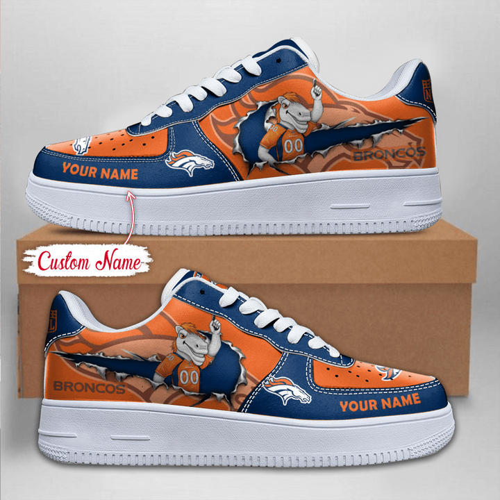 NFL Denver Broncos Custom Name Air Force 1 AZBTAF1000085
