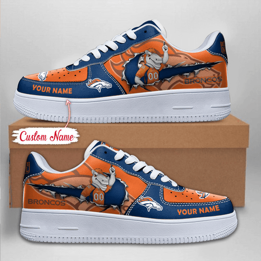 NFL Denver Broncos Custom Name Air Force 1 AZBTAF1000085