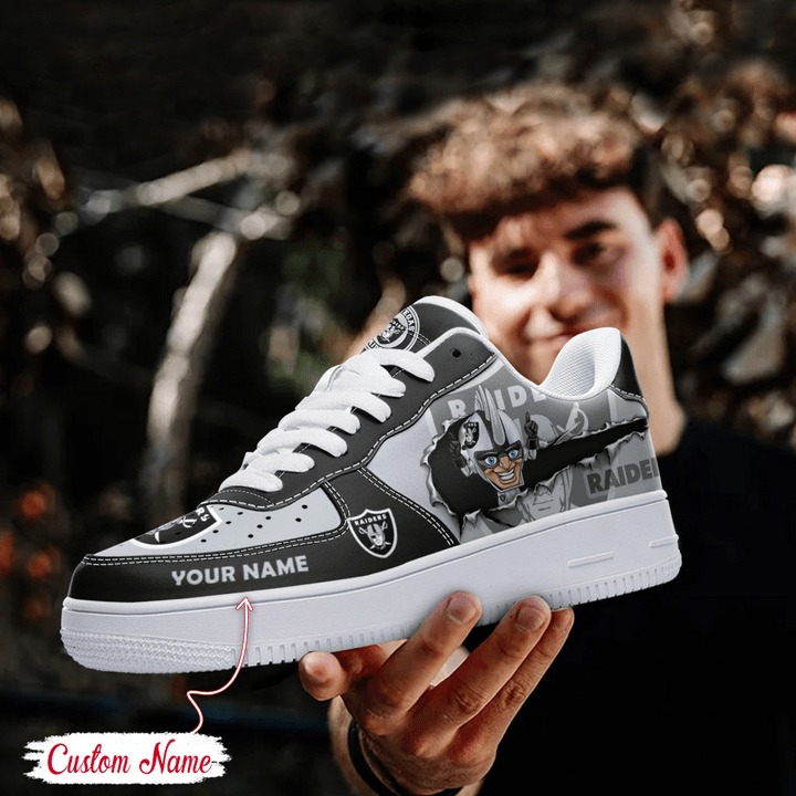 NFL Las Vegas Raiders Custom Name Air Force 1 AZBTAF1000073