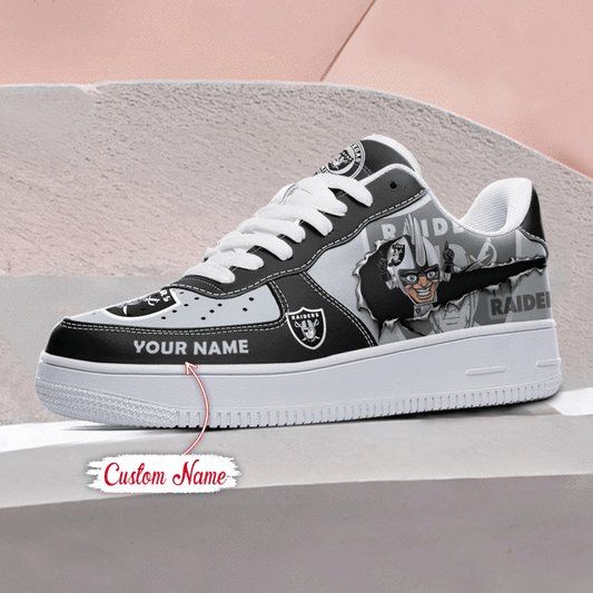 NFL Las Vegas Raiders Custom Name Air Force 1 AZBTAF1000073