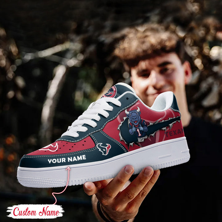 NFL Houston Texans Custom Name Air Force 1 AZBTAF1000091