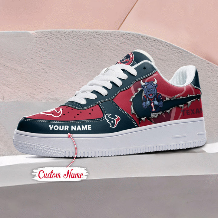 NFL Houston Texans Custom Name Air Force 1 AZBTAF1000091
