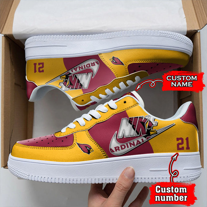 NFL Arizona Cardinals Custom Name NUmber Air Force 1 Sneaker AZBTAF1000131