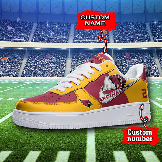 NFL Arizona Cardinals Custom Name NUmber Air Force 1 Sneaker AZBTAF1000131
