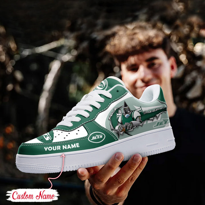 NFL New York Jets Custom Name Air Force 1 AZBTAF1000069