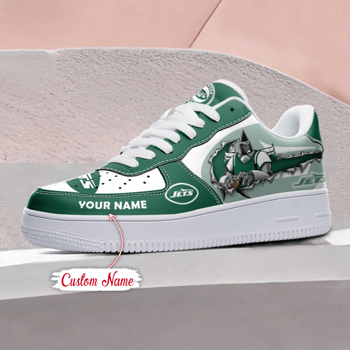 NFL New York Jets Custom Name Air Force 1 AZBTAF1000069