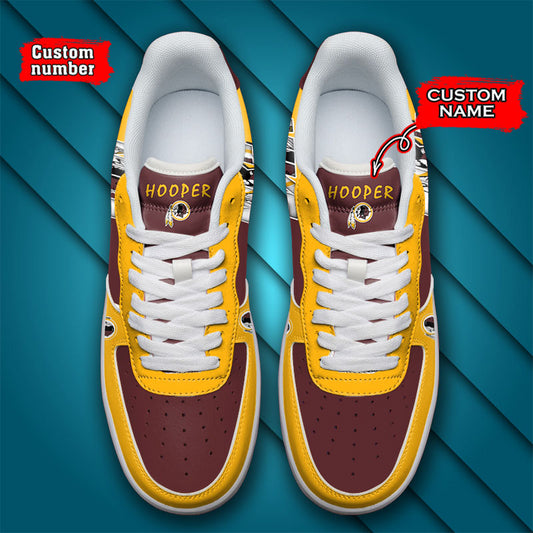 NFL WWashington Commanders Custom Name Number Air Force 1 Sneaker AZBTAF1000060