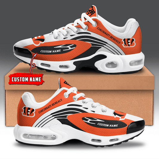 Cincinnati Bengals Personalized Plus T-N Youth Sneakers AZBTTNS000014