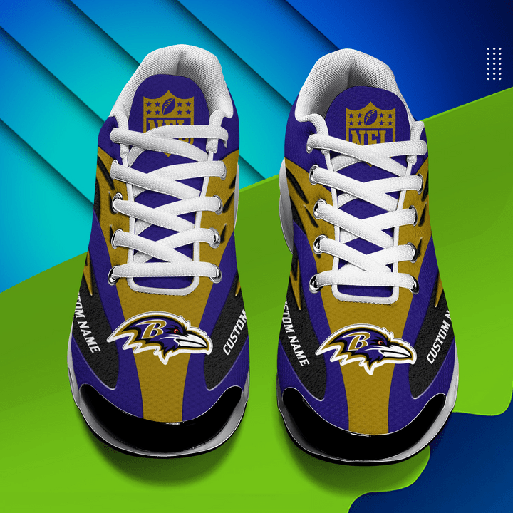 Baltimore Ravens Personalized Plus T-N Youth Sneakers AZBTTNS000012