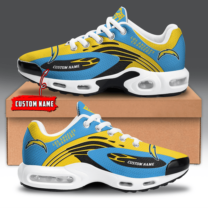 Los Angeles Chargers Personalized Plus T-N Youth Sneakers AZBTTNS000027