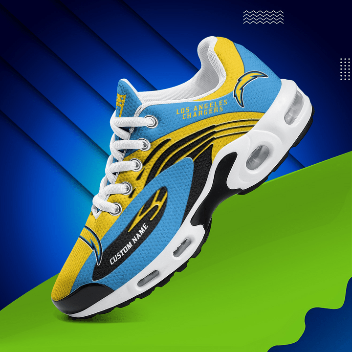 Los Angeles Chargers Personalized Plus T-N Youth Sneakers AZBTTNS000027