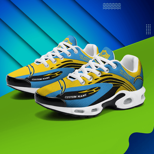 Los Angeles Chargers Personalized Plus T-N Youth Sneakers AZBTTNS000027