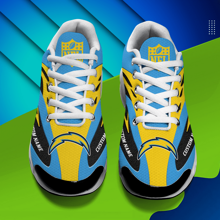 Los Angeles Chargers Personalized Plus T-N Youth Sneakers AZBTTNS000027