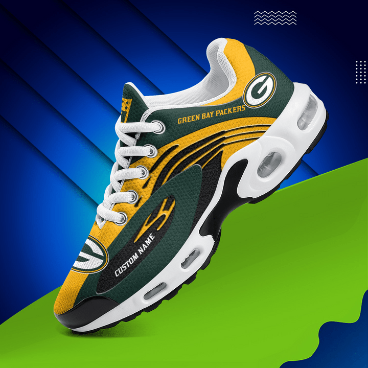Green Bay Packers Personalized Plus T-N Youth Sneakers AZBTTNS000022