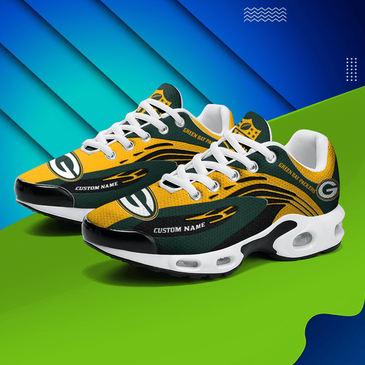 Green Bay Packers Personalized Plus T-N Youth Sneakers AZBTTNS000022
