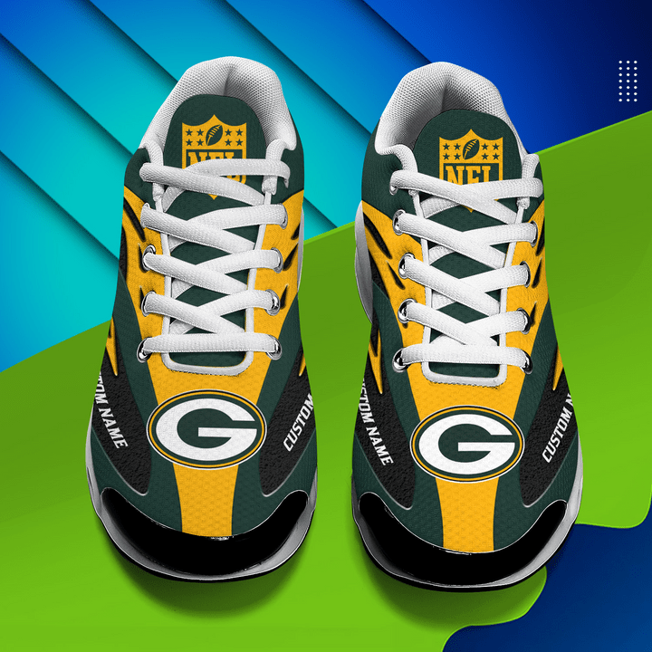 Green Bay Packers Personalized Plus T-N Youth Sneakers AZBTTNS000022