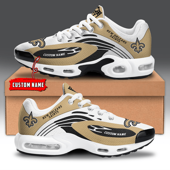 New Orleans Saints Personalized Plus T-N Youth Sneakers AZBTTNS000024