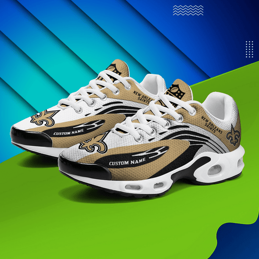 New Orleans Saints Personalized Plus T-N Youth Sneakers AZBTTNS000024