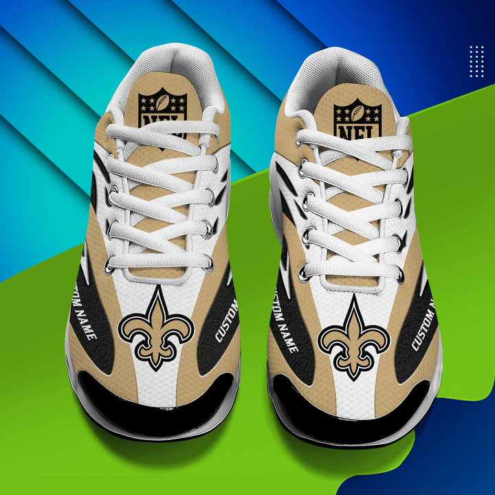 New Orleans Saints Personalized Plus T-N Youth Sneakers AZBTTNS000024
