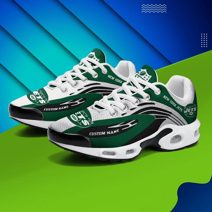 New York Jets Personalized Plus T-N Youth Sneakers AZBTTNS000030