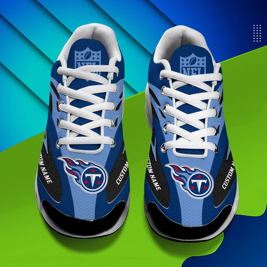 Tennessee Titans Personalized Plus T-N Youth Sneakers AZBTTNS000008
