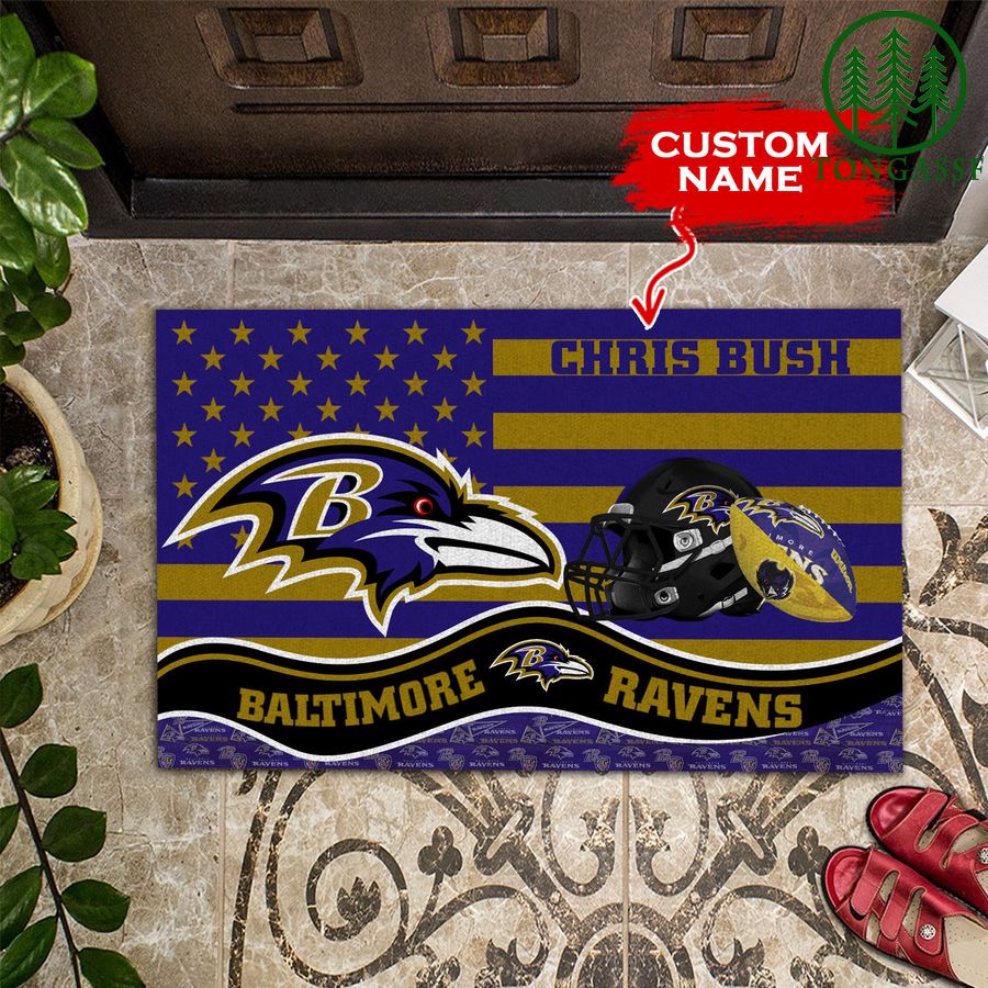 Baltimore Ravens Personalized Doormat BGDMM582