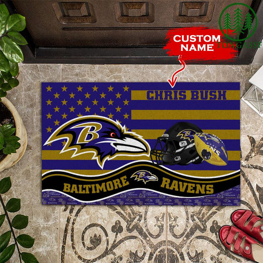 Baltimore Ravens Personalized Doormat BGDMM582
