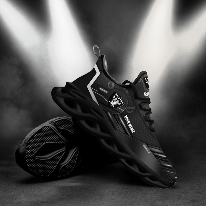 Las Vegas Raiders Personalized Yezy Running Sneakers