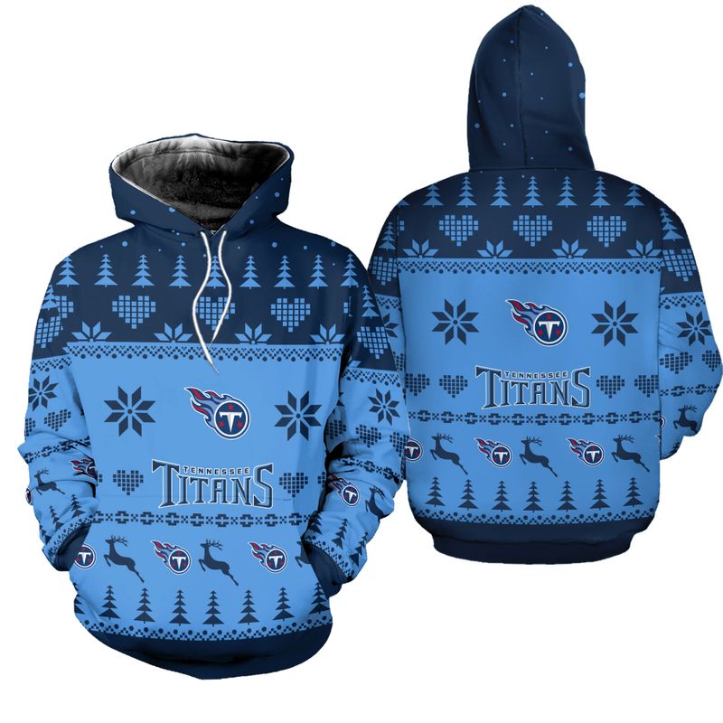 Tennessee Titans Christmas Patterns Hoodie and Joggers