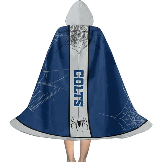 Indianapolis Colts Cowebs Pattern Halloween Limited Edition All-Over Print Halloween Cloak