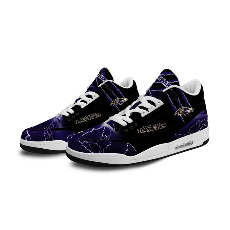Baltimore Ravens  Basic Leather JD03 Shoes Men and Women AZBTAJ3000165
